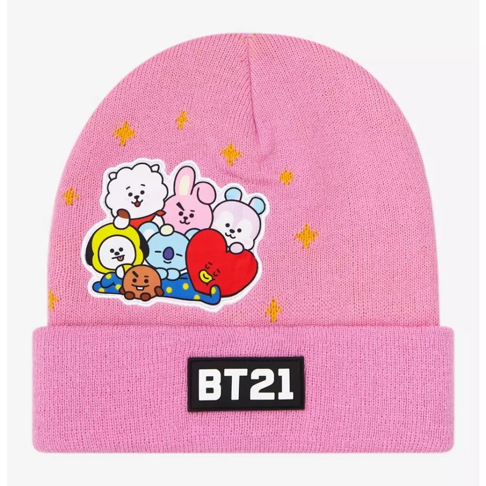 BT21 Character Collage Beanie NWT